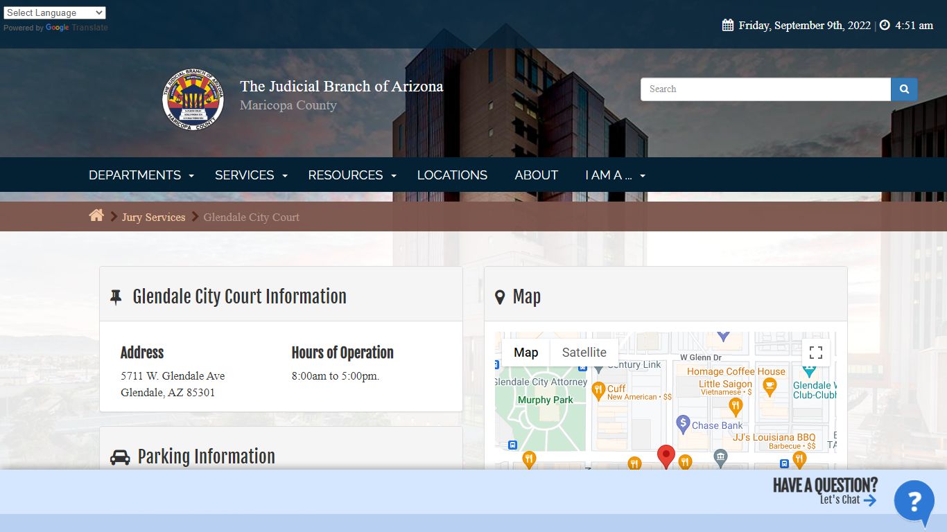 The Judicial Branch of Arizona in Maricopa County